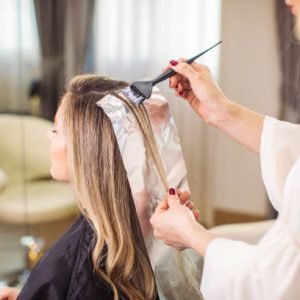 hair coloring & root touch up